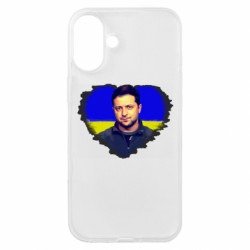 Чехол из раздела Видатні українці Владимир Зеленский для Apple iPhone 16 Plus