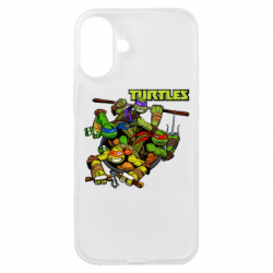 Чехол из раздела masha Восьмибитные черепашки ниндзя для Apple iPhone 16 Plus - FATLINE Чехол из раздела masha Восьмибитные черепашки ниндзя для Apple iPhone 16 Plus