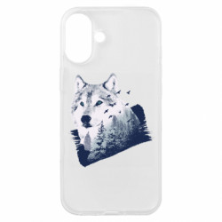 Чехол из раздела Волк Wolf and forest для Apple iPhone 16 Plus