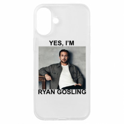 Чехол из раздела Мемы Yes, i'm Ryan Gosling для Apple iPhone 16 Plus - FATLINE Чехол из раздела Мемы Yes, i'm Ryan Gosling для Apple iPhone 16 Plus