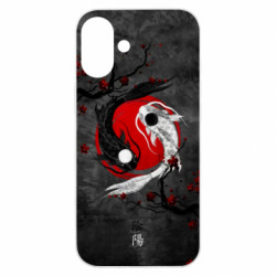 Чехол из раздела Прикольные рисунки Yin Yang Fish для Apple iPhone 16 Plus - FATLINE Чехол из раздела Прикольные рисунки Yin Yang Fish для Apple iPhone 16 Plus