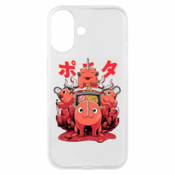 Чехол из раздела Человек-бензопила Pochita with noodles для Apple iPhone 16