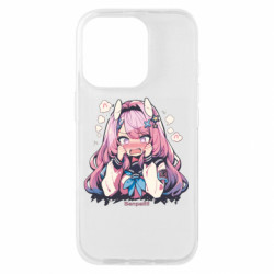 Чехол из раздела ShelganenOK Ahegao senpai розовые волосы для Apple iPhone 16 Pro