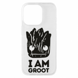 Чехол из раздела Стражи Галактики I am Groot text для Apple iPhone 16 Pro