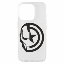 Чехол из раздела Железный человек Iron Man and Captain America для Apple iPhone 16 Pro - FATLINE Чехол из раздела Железный человек Iron Man and Captain America для Apple iPhone 16 Pro