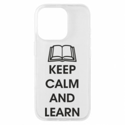 Чехол из раздела KEEP CALM Keep calm and learn для Apple iPhone 16 Pro