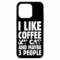 Чехол из раздела Любителям кофе Люблю кофе и котов для Apple iPhone 16 Pro