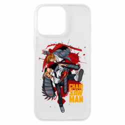 Чехол из раздела Человек-бензопила Denji Chainsaw Man art для Apple iPhone 16 Pro Max