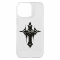Чехол из раздела Крест Готический крест Lost Soul черный для Apple iPhone 16 Pro Max