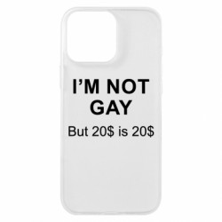 Чехол из раздела Прикольные надписи I'm not gay, but 20$ is 20$ для Apple iPhone 16 Pro Max - FATLINE Чехол из раздела Прикольные надписи I'm not gay, but 20$ is 20$ для Apple iPhone 16 Pro Max