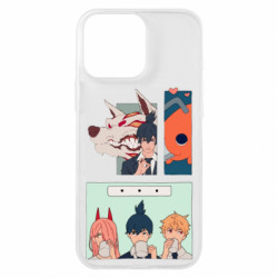 Чехол из раздела Человек-бензопила Команда Аки для Apple iPhone 16 Pro Max