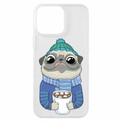 Чехол из раздела Любителям кофе Мопс любит кофе для Apple iPhone 16 Pro Max