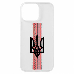 Чехол из раздела From Ukraine With Love Орнамент с трезубцем для Apple iPhone 16 Pro Max
