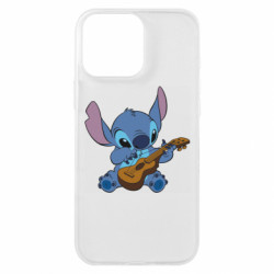 Чехол из раздела Лило и Стич Стич с укулеле для Apple iPhone 16 Pro Max - FATLINE Чехол из раздела Лило и Стич Стич с укулеле для Apple iPhone 16 Pro Max