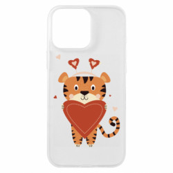 Чехол из раздела Тигр Влюбленный Тигр с большим сердцем для Apple iPhone 16 Pro Max