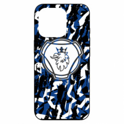 Чехол из раздела Грузовики Scania logo and grunge для Apple iPhone 16 Pro