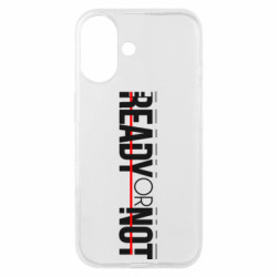 Чехол из раздела Ready or Not Ready Or Not logo для Apple iPhone 16 - FATLINE Чехол из раздела Ready or Not Ready Or Not logo для Apple iPhone 16