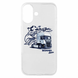 Чехол из раздела Грузовики Scania watercolor art для Apple iPhone 16