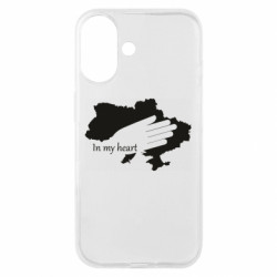 Чехол из раздела From Ukraine With Love Сердцем с Украиной для Apple iPhone 16