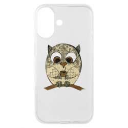 Чехол из раздела Любителям кофе Сова с кофе для Apple iPhone 16