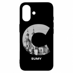 Чехол из раздела Города Украины: Монохром Sumy Black & White для Apple iPhone 16 - FATLINE Чехол из раздела Города Украины: Монохром Sumy Black & White для Apple iPhone 16