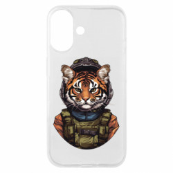 Чехол из раздела Тигр Тигр в военной форме арт для Apple iPhone 16