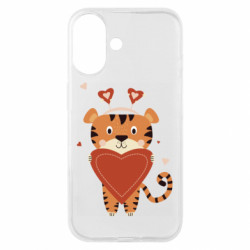 Чехол из раздела Тигр Влюбленный Тигр с большим сердцем для Apple iPhone 16