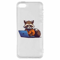 Чехол из раздела ShelganenOK енот программист для Apple iPhone 5 - FATLINE Чехол из раздела ShelganenOK енот программист для Apple iPhone 5