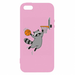 Чехол из раздела Баскетбол Енот-баскетболист слэм-данк для Apple iPhone 5
