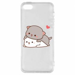 Чехол из раздела Кот Котики Обнимашки Peach and Goma для Apple iPhone 5 - FATLINE Чехол из раздела Кот Котики Обнимашки Peach and Goma для Apple iPhone 5