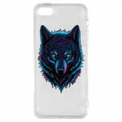 Чехол из раздела Волк Неоновый волк для Apple iPhone 5