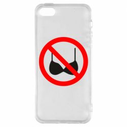 Чохол з розділу Любов Без ліфчика для Apple iPhone 5S - FATLINE Чохол з розділу Любов Без ліфчика для Apple iPhone 5S