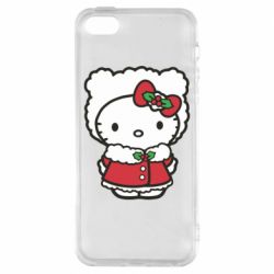 Чехол из раздела НОВЫЙ ГОД 2026 Christmas Kitty для Apple iPhone 5S - FATLINE Чехол из раздела НОВЫЙ ГОД 2026 Christmas Kitty для Apple iPhone 5S