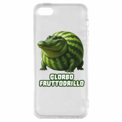 Чехол из раздела Мемы с нейросети Glorbo Fruttodrillo для Apple iPhone 5S - FATLINE Чехол из раздела Мемы с нейросети Glorbo Fruttodrillo для Apple iPhone 5S