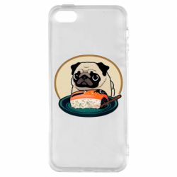 Чехол из раздела Abstactionist Мопс и еда. для Apple iPhone 5S - FATLINE Чехол из раздела Abstactionist Мопс и еда. для Apple iPhone 5S