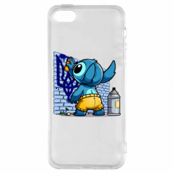 Чехол из раздела Лило и Стич Стич патриот Украины для Apple iPhone 5S - FATLINE Чехол из раздела Лило и Стич Стич патриот Украины для Apple iPhone 5S