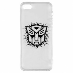 Чехол из раздела MidgArtDesign Трансформеры символ автоботов с трещинами для Apple iPhone 5S - FATLINE Чехол из раздела MidgArtDesign Трансформеры символ автоботов с трещинами для Apple iPhone 5S
