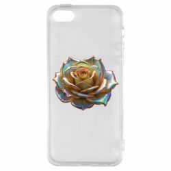 Чехол из раздела ShelganenOK Золотая перламутровая роза для Apple iPhone 5S - FATLINE Чехол из раздела ShelganenOK Золотая перламутровая роза для Apple iPhone 5S