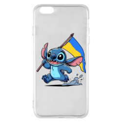 Чехол из раздела Лило и Стич Стич с украинским флагом для Apple iPhone 6 Plus/6S Plus - FATLINE Чехол из раздела Лило и Стич Стич с украинским флагом для Apple iPhone 6 Plus/6S Plus
