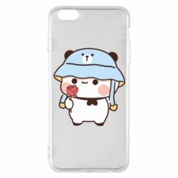 Чехол из раздела Bubu and Dudu Мишка с цветочком для Apple iPhone 6 Plus/6S Plus - FATLINE Чехол из раздела Bubu and Dudu Мишка с цветочком для Apple iPhone 6 Plus/6S Plus