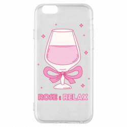 Чехол из раздела Авторские принты Розовый релакс в бокале для Apple iPhone 6S - FATLINE Чехол из раздела Авторские принты Розовый релакс в бокале для Apple iPhone 6S
