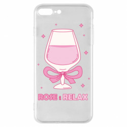 Чехол из раздела Авторские принты Розовый релакс в бокале для Apple iPhone 7 Plus - FATLINE Чехол из раздела Авторские принты Розовый релакс в бокале для Apple iPhone 7 Plus