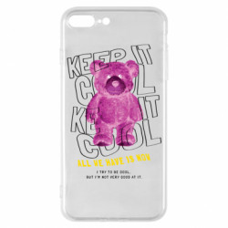 Чехол из раздела Abstract world Розовый медведь для Apple iPhone 7 Plus - FATLINE Чехол из раздела Abstract world Розовый медведь для Apple iPhone 7 Plus