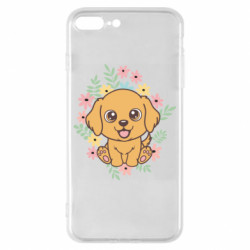 Чехол из раздела Авторские принты Собака флорист в цветках для Apple iPhone 8 Plus - FATLINE Чехол из раздела Авторские принты Собака флорист в цветках для Apple iPhone 8 Plus