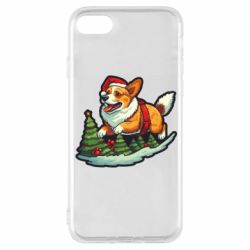 Чехол из раздела Авторские принты Рождество. Счастливый корги для Apple iPhone 8 - FATLINE Чехол из раздела Авторские принты Рождество. Счастливый корги для Apple iPhone 8