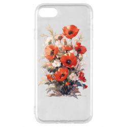 Чехол из раздела Цветы Букет маков для Apple iPhone SE 2020 - FATLINE Чехол из раздела Цветы Букет маков для Apple iPhone SE 2020