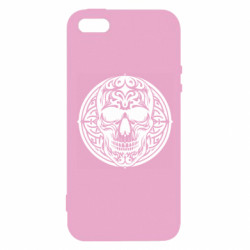 Чехол из раздела Skeletons череп с орнаментом в кельтском стиле для Apple iPhone SE - FATLINE Чехол из раздела Skeletons череп с орнаментом в кельтском стиле для Apple iPhone SE