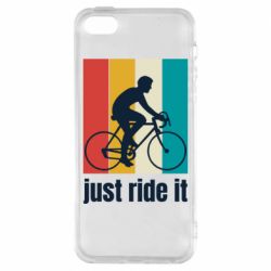 Чехол из раздела Спорт Just ride it! для Apple iPhone SE - FATLINE Чехол из раздела Спорт Just ride it! для Apple iPhone SE