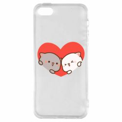 Чехол из раздела Кот Котики в Сердце для Apple iPhone SE - FATLINE Чехол из раздела Кот Котики в Сердце для Apple iPhone SE