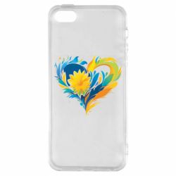 Чехол из раздела ShelganenOK Украинский цветочек в сердце для Apple iPhone SE - FATLINE Чехол из раздела ShelganenOK Украинский цветочек в сердце для Apple iPhone SE